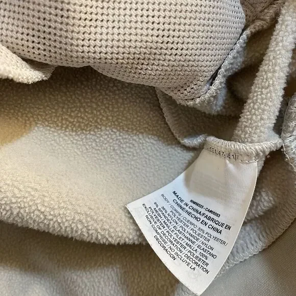 Nike Women's Tan Just Do It Pullover Sweatshirt With Kangaroo Pockets Medium - Picture 6 of 11